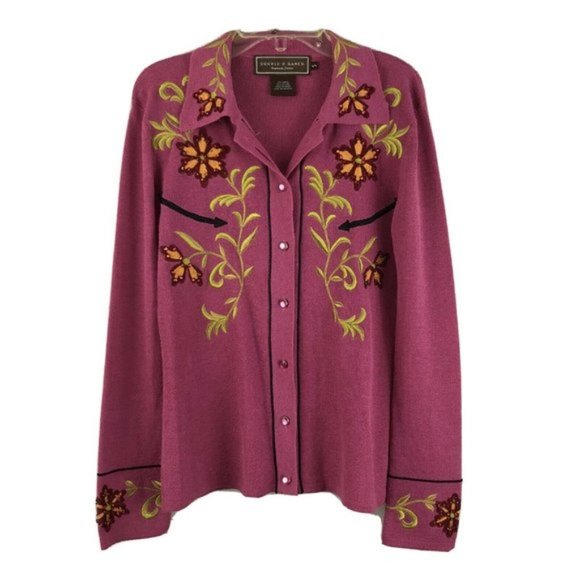 Double D Ranch | Embroidered Knit Cardigan - Picture 1 of 4